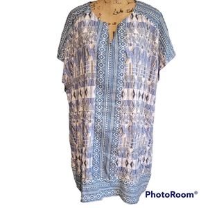 NWT C.O.C. Clothing Obsessed Company Tunic Dress Cover-up Plus  3XL 22/24/26